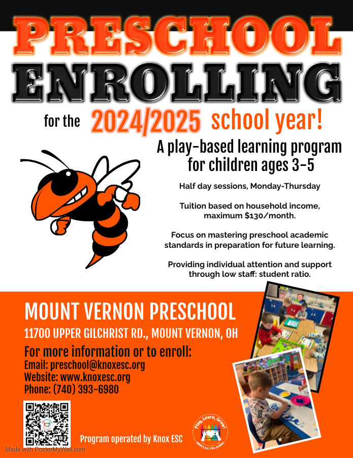 Preschool Enrolling Poster Link